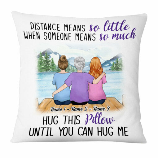 Personalized Grandma Mom Granddaughter Pillow