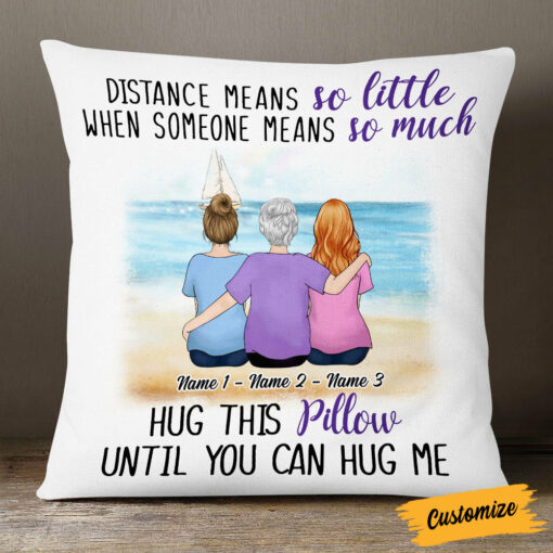 Personalized Grandma Mom Granddaughter Pillow