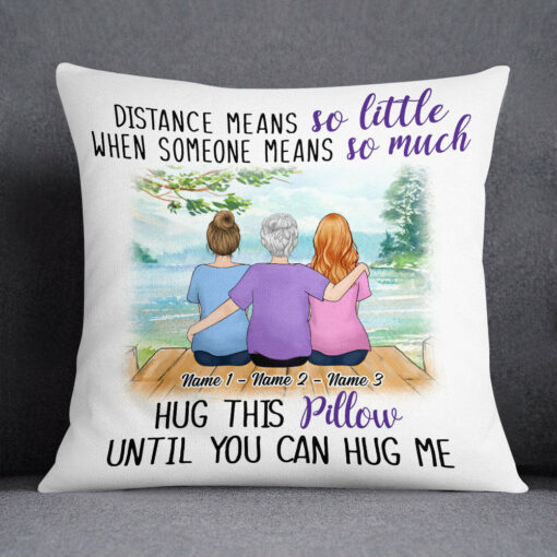 Personalized Grandma Mom Granddaughter Pillow