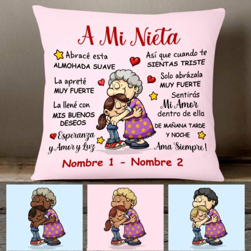 Personalized Grandma Mom Mam� Abuela Spanish Pillow