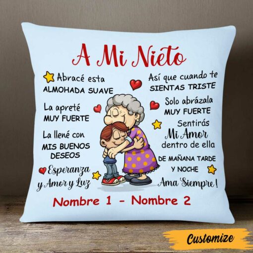 Personalized Grandma Mom Mam� Abuela Spanish Pillow