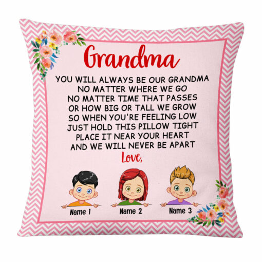 Personalized Grandma Mom Pillow