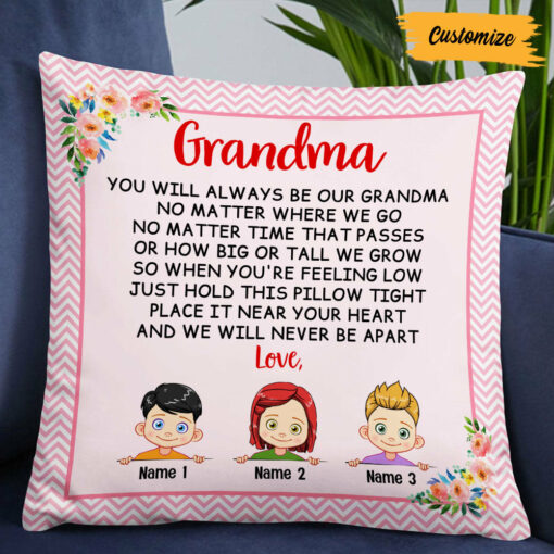 Personalized Grandma Mom Pillow