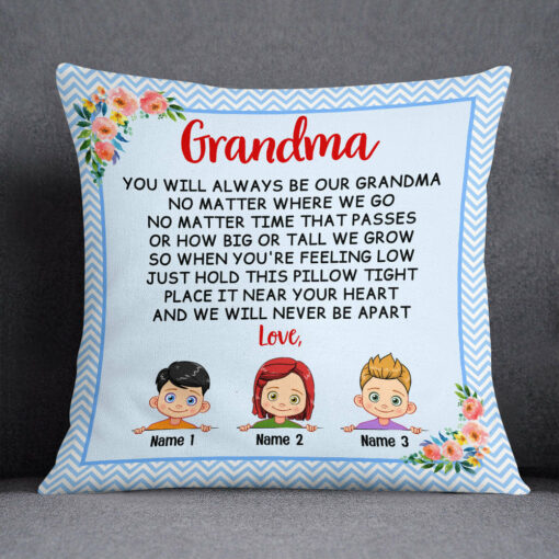 Personalized Grandma Mom Pillow