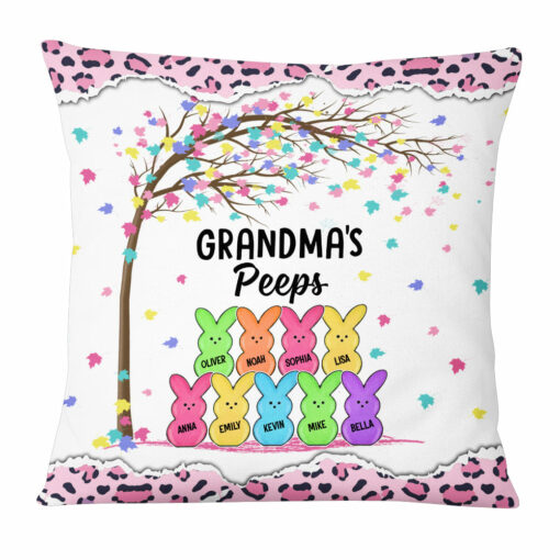 Personalized Grandma Peeps Easter Pillow