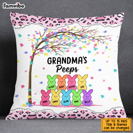 Personalized Grandma Peeps Easter Pillow