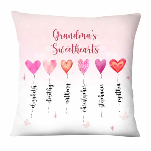 Personalized Grandma’ Sweethearts Pillow