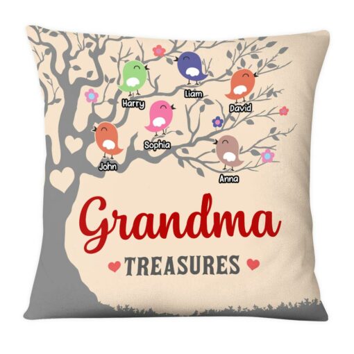 Personalized Grandma’s Treasures Pillow