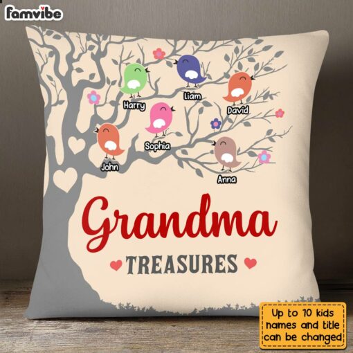 Personalized Grandma’s Treasures Pillow