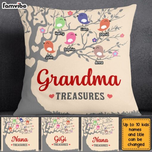 Personalized Grandma’s Treasures Pillow