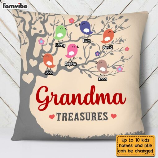 Personalized Grandma’s Treasures Pillow