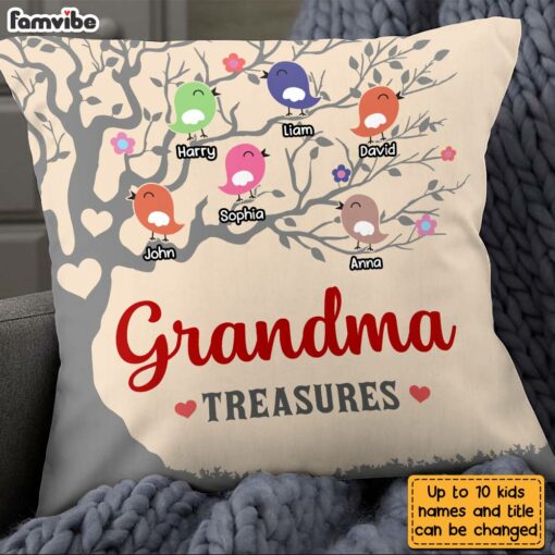 Personalized Grandma’s Treasures Pillow