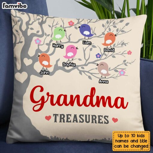 Personalized Grandma’s Treasures Pillow