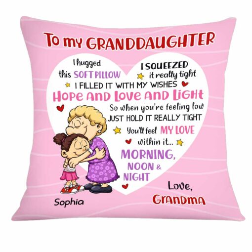 Personalized Grandson Granddaughter Pillow