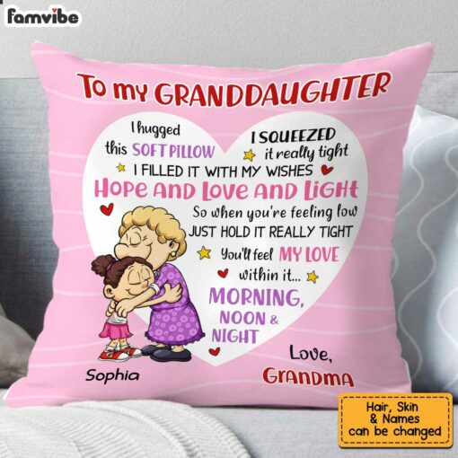 Personalized Grandson Granddaughter Pillow