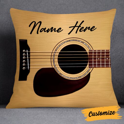 Personalized Guitar Lover Pillow