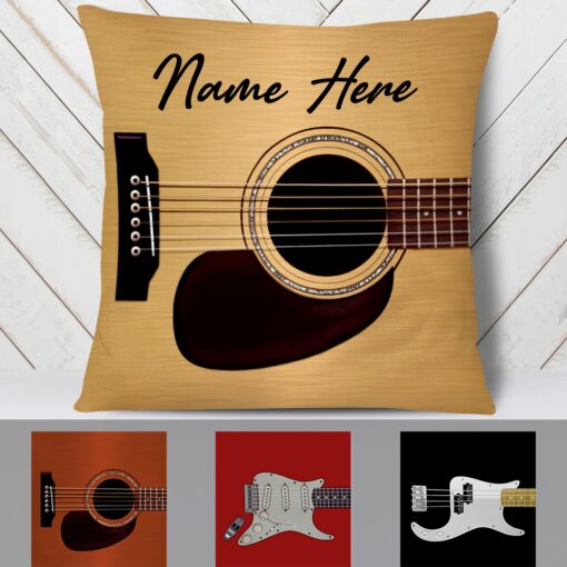 Personalized Guitar Lover Pillow