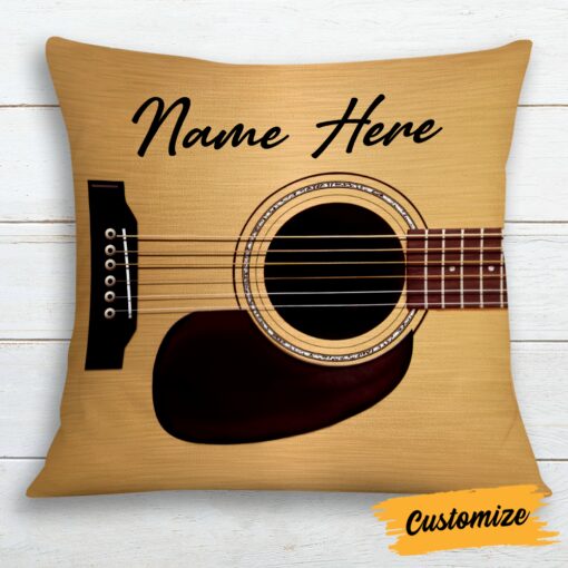 Personalized Guitar Lover Pillow