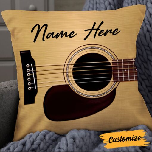 Personalized Guitar Lover Pillow