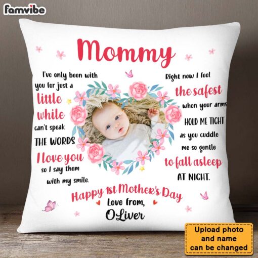 Personalized Happy 1st Mother’s Day Pillow