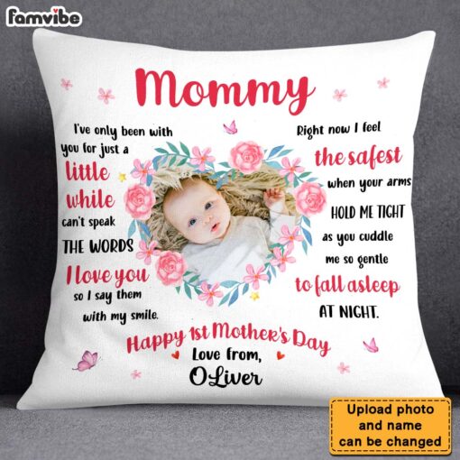 Personalized Happy 1st Mother’s Day Pillow