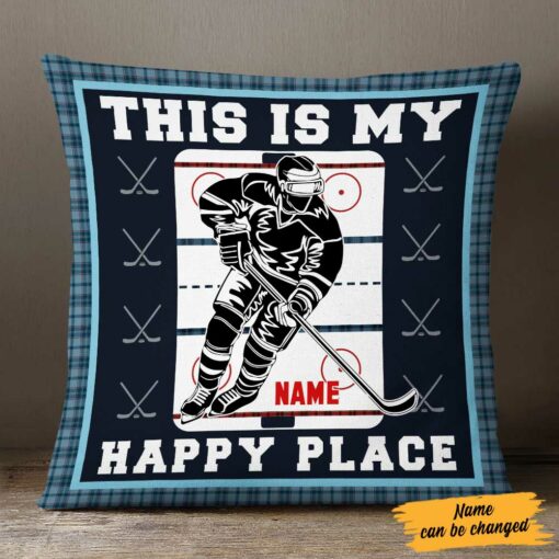 Personalized Hockey Pillow