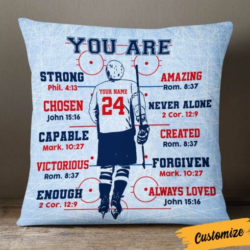 Personalized Hockey You Are Pillow