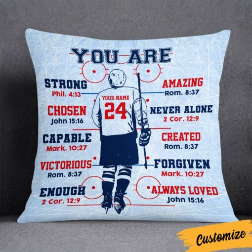 Personalized Hockey You Are Pillow