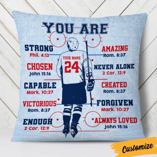 Personalized Hockey You Are Pillow