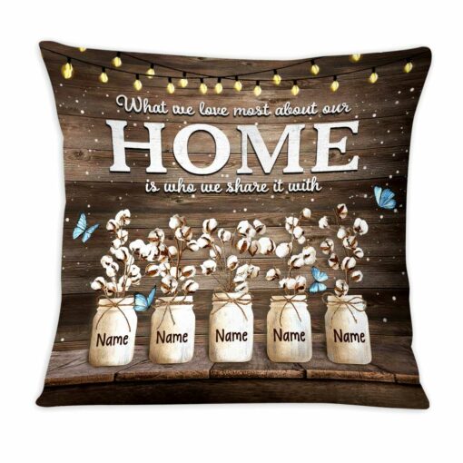 Personalized Home Family Christmas Pillow