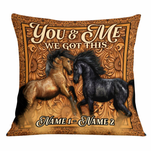 Personalized Horse Couple Love Pillow DB201 87O53_9562