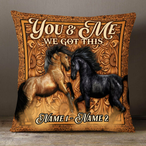 Personalized Horse Couple Love Pillow DB201 87O53_9562