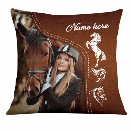 Personalized Horse Photo Pillow