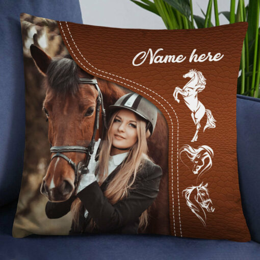 Personalized Horse Photo Pillow