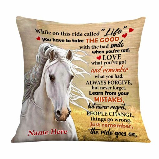 Personalized Horse Pillow