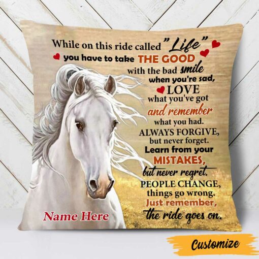 Personalized Horse Pillow