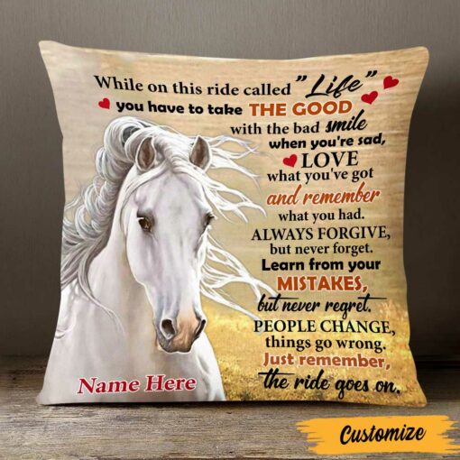 Personalized Horse Pillow