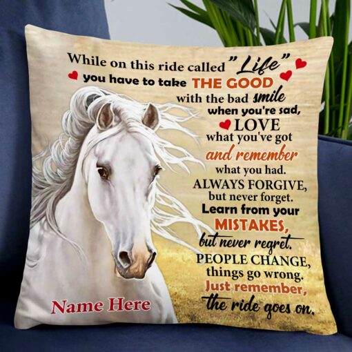 Personalized Horse Pillow