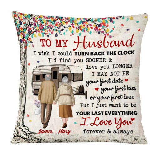 Personalized Husband Camping Pillow