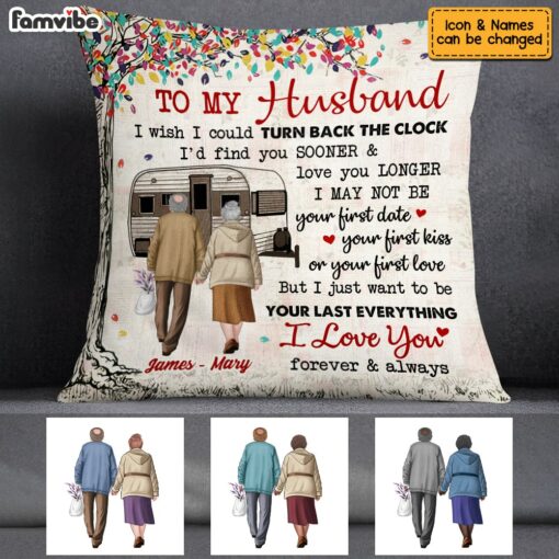 Personalized Husband Camping Pillow