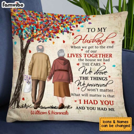 Personalized Husband Love Tree Pillow