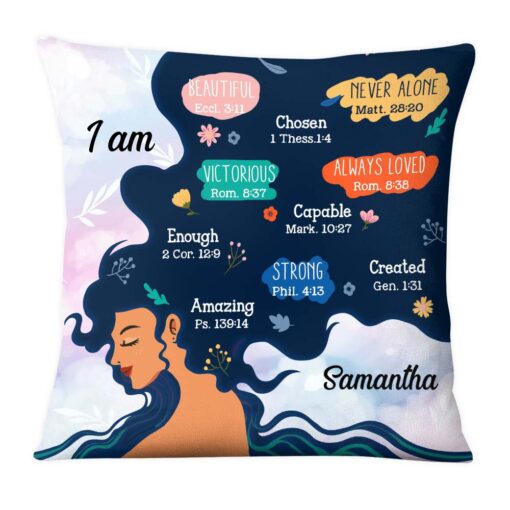 Personalized I Am Affirmation Daughter Pillow