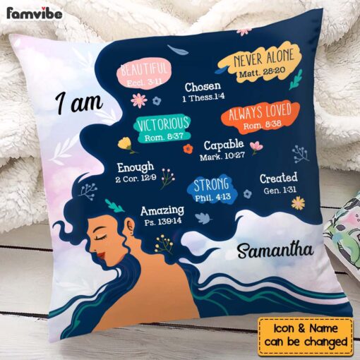 Personalized I Am Affirmation Daughter Pillow