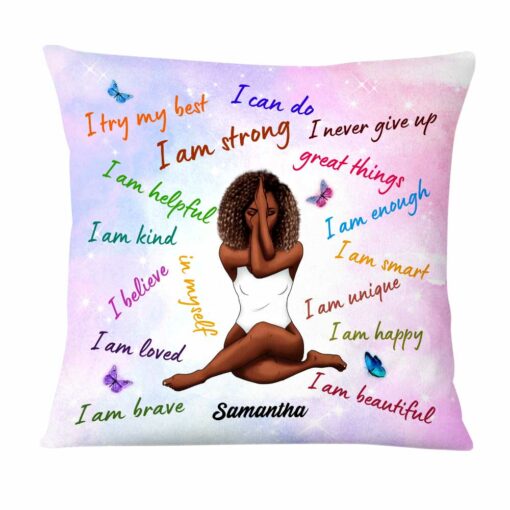 Personalized I Am Affirmation Pillow