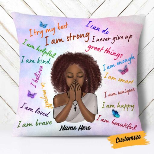 Personalized I Am BWA Pillow