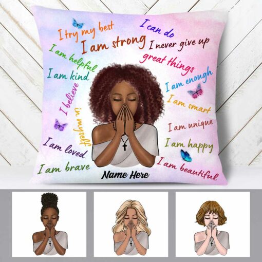 Personalized I Am BWA Pillow