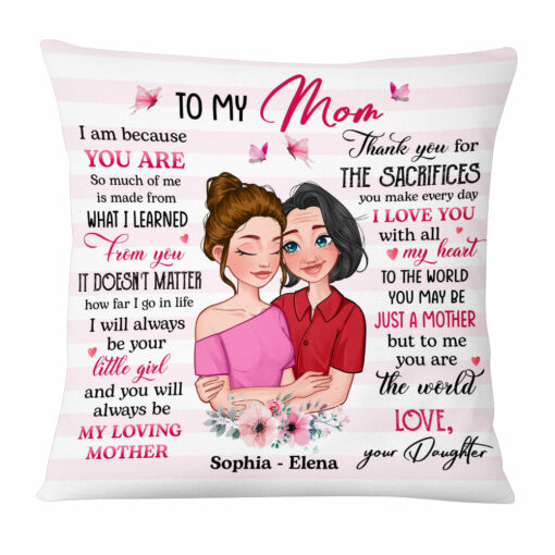 Personalized I Am Because You Are Pillow