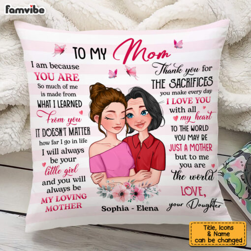 Personalized I Am Because You Are Pillow