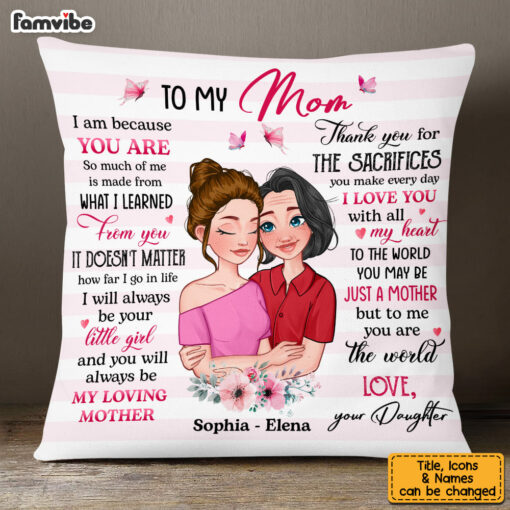 Personalized I Am Because You Are Pillow