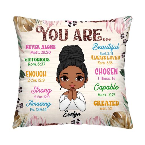 Personalized I Am Daughter Affirmation Pillow